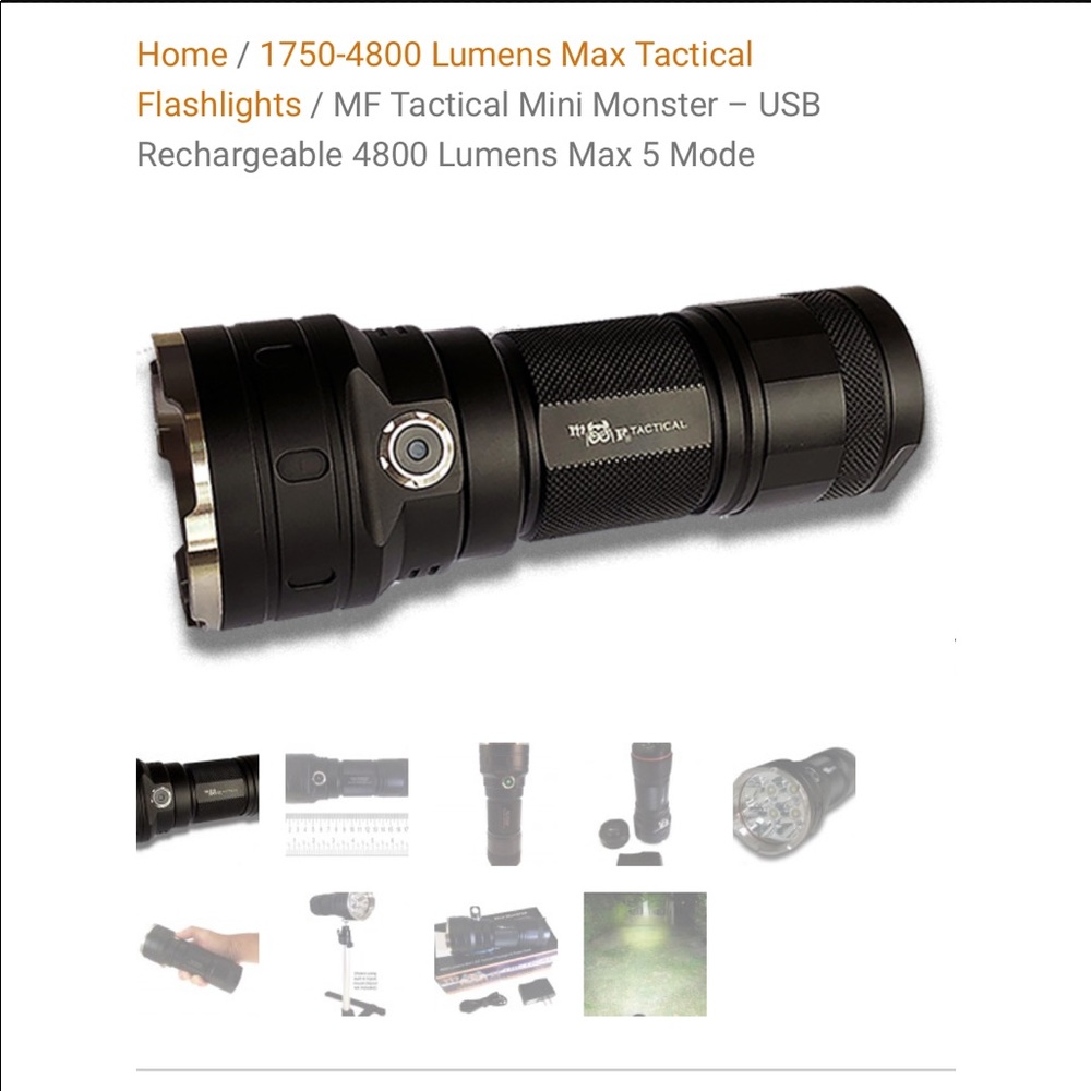 NITE CORE TM11 FLASHLIGHT. 2000 Lumens!